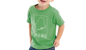 maine home shirt kids green