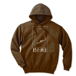 maine home shirt womens brown crew