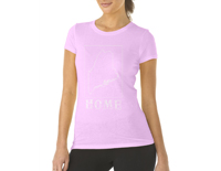 maine home shirt womens light pink v neck