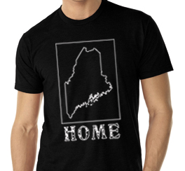 maine home shirt mens black crew