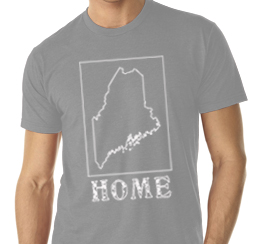 maine home shirt mens gray crew