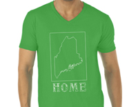 maine home shirt womens black v neck