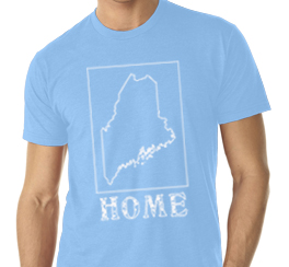 maine home shirt mens sky blue crew